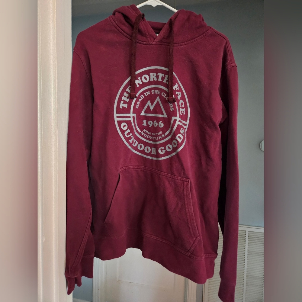 The North Face Burgundy Graphic Sweatshirt Hoodie
